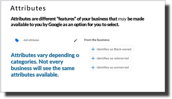 Attributes Are Features of a Business