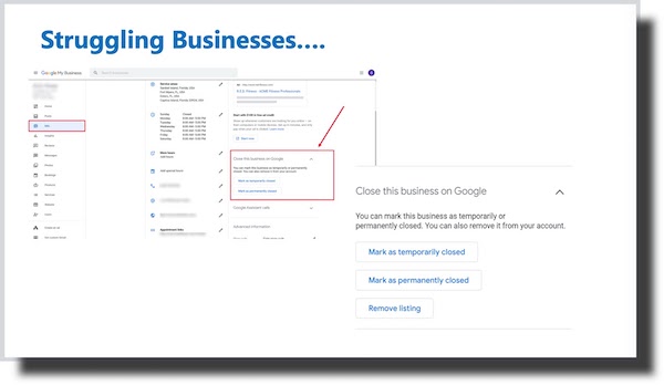 What to do with GMB listing if Your Business is Struggling